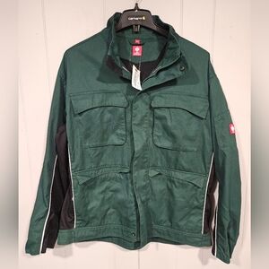 Engelbert Strauss Men's Black Green Military Utility Work Jacket Size XXL NWT